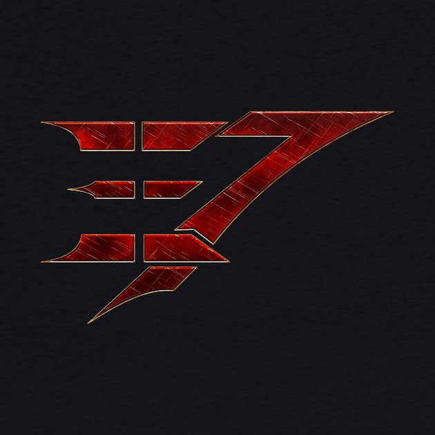 Eo7 Red Metal Logo by edgesofseven